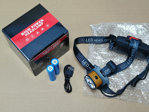 Яскравий ліхтарик Led Power K-28 T6x2 зі світлодіодом CREE T6 Золотий