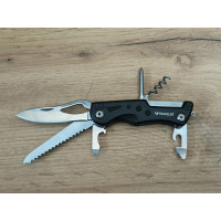 Туристичний ніж-мультитул Traveler MS-001 Black  з чохлом