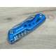 Туристичний ніж-мультитул Traveler MS-001 Blue  з чохлом