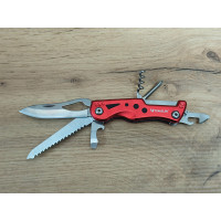 Туристичний ніж-мультитул Traveler MS-001 red  з чохлом