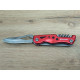 Туристичний ніж-мультитул Traveler MS-001 red  з чохлом