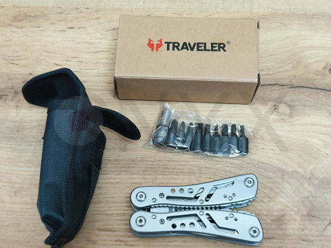 Тактичний мультитул Traveler Deluxe MT-629-PG 14 в 1 з чохлом