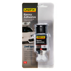 Клей для металу та магнітів епоксидний двокомпонентний у шприці Unifix, 6г