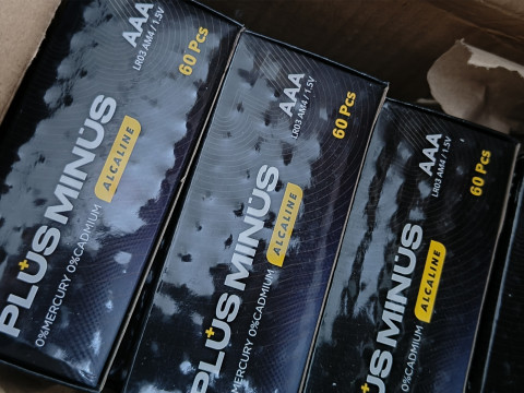 Батарейка  ALKALINE мініпальчикова, AAA, 1,5v, лужна, "Plus minus", ALKALINE POWER (ціна за шт)