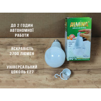 Світлодіодна лампа з акумулятором ALMINA DL-1025, 25W  
