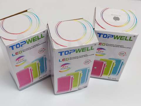 Настільна діодна лампа 24 діода Topwell Optimus 1019 pink, blue, green (Трансформер)