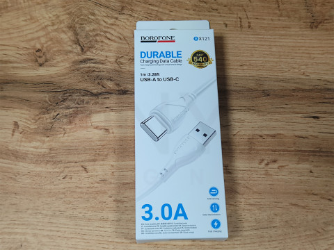 Кабель USB Borofone BX121 Type-C 3A Білий